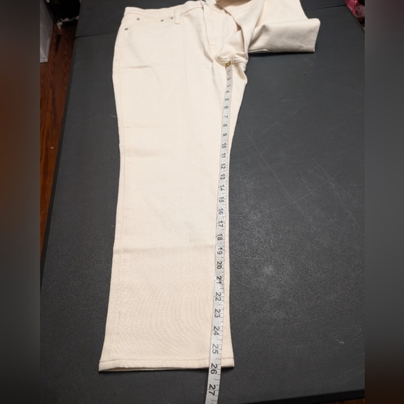 J. Crew Factory Beige All Day Stretch Essential Straight Leg Jeans Size 31 NWT - Picture 9 of 10